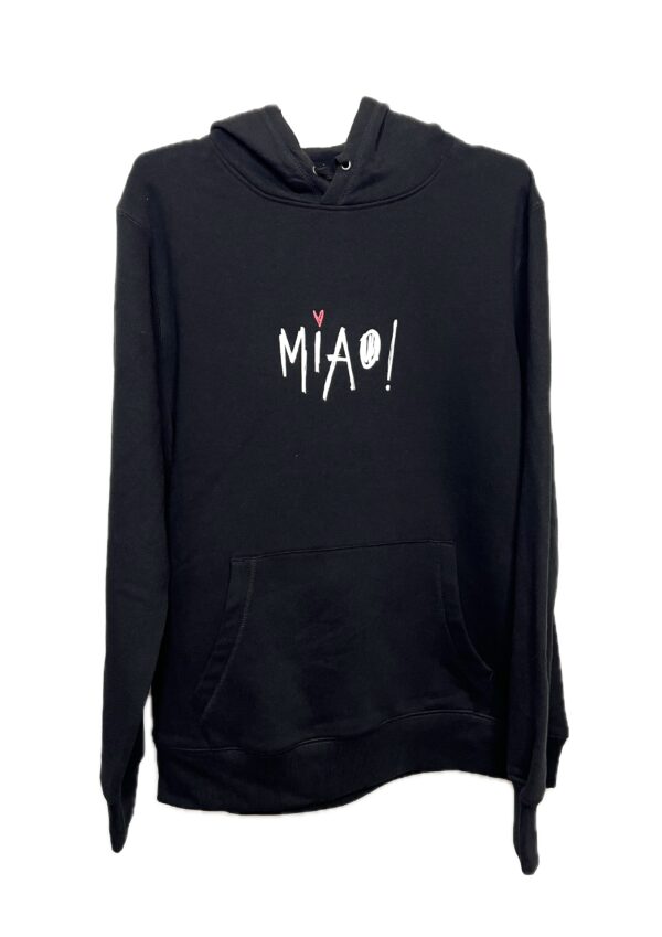 la gatta felpa con cappuccio