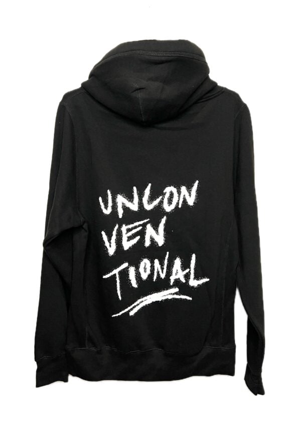 unconventional felpa con cappuccio