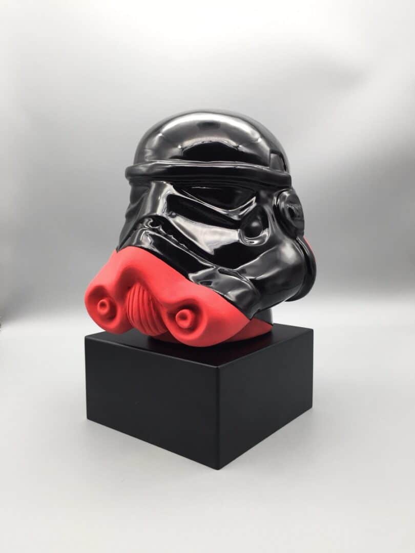 black babol”,, scultura ceramica tecnica mista, cm 20x20x20, 2020 ( non disponibile)