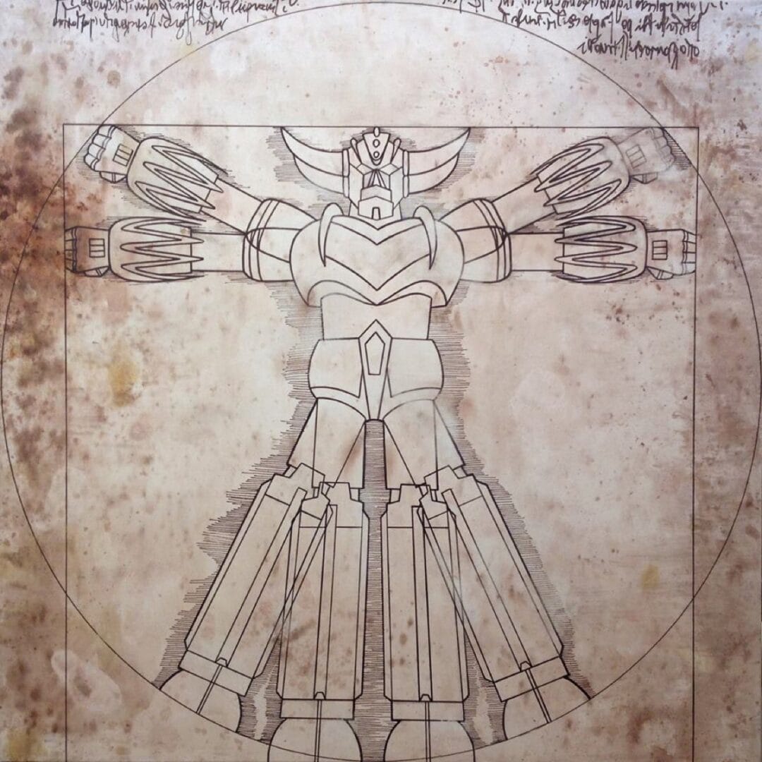 deus ex machina tecnica mista, 2012, cm 100x100. (disponibile)jpg