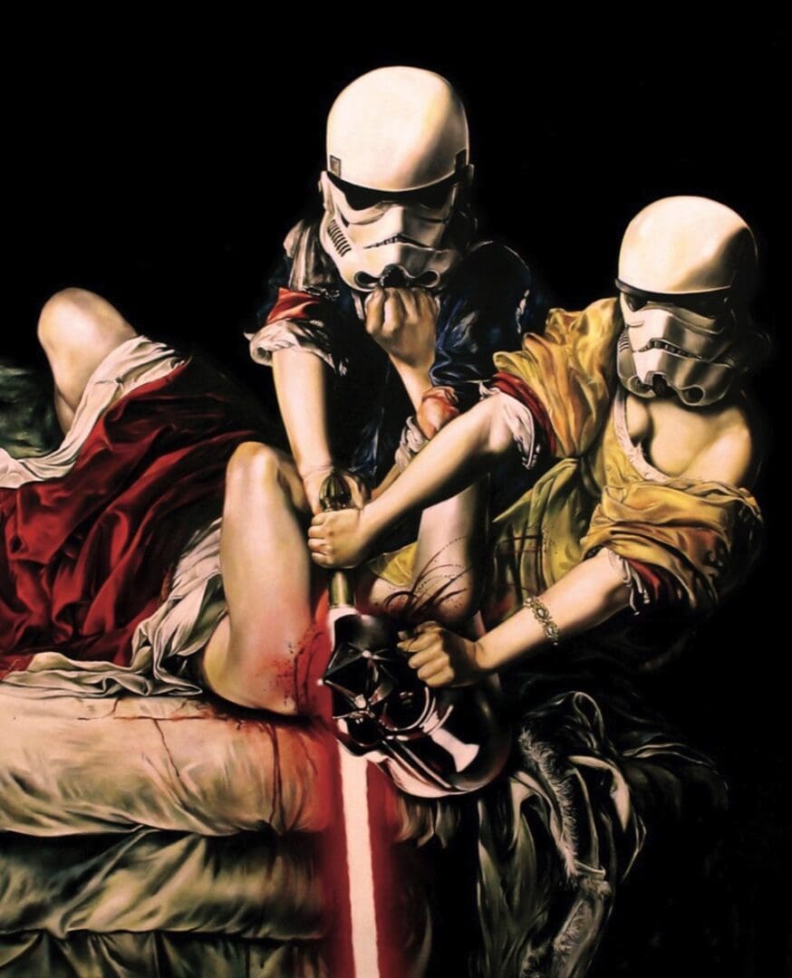 la rivolta dei dipendenti olio su tela 2011, cm 100x120 (non disponibile)