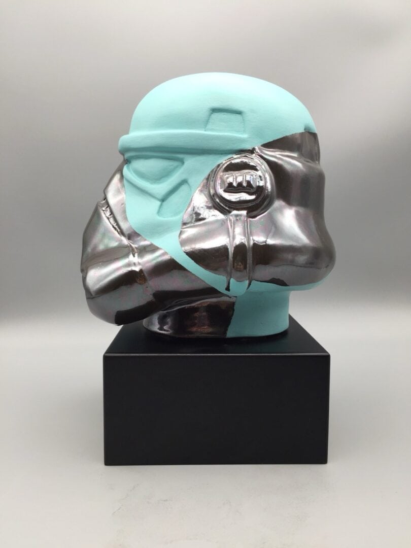 mercurio”,, scultura ceramica tecnica mista, cm 20x20x20, 2020 ( non disponibile)