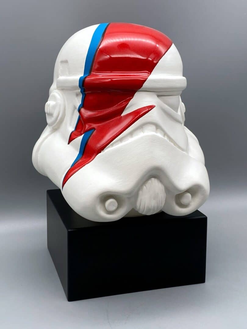 the rise of ziggy sturdust”,, scultura ceramica tecnica mista, cm 20x20x20, 2021 (non disponibile)