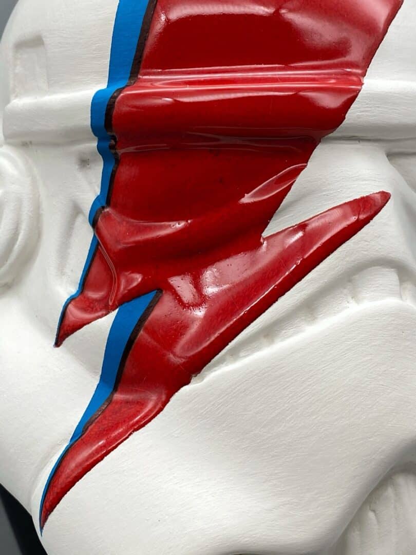 the rise of ziggy sturdust”,, scultura ceramica tecnica mista, cm 20x20x20, 2021 (non disponibile).