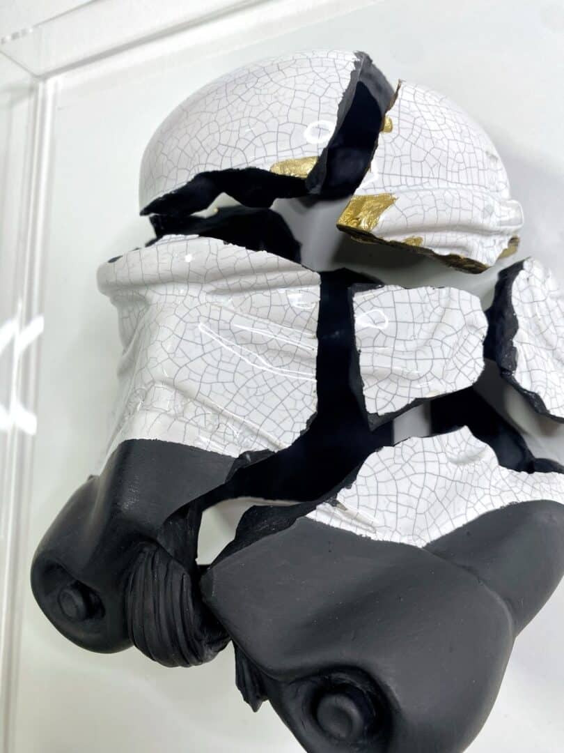 white lotus”,, scultura ceramica tecnica mista, cm 50x50x50, 2024