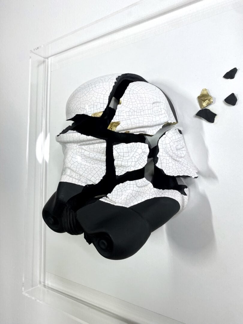 white lotus”, , scultura ceramica tecnica mista, cm 50x50x50, 2024