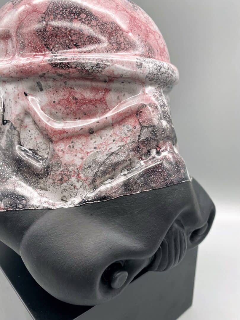 bubbleglaze, scultura ceramica tecnica mista, cm 20x20x20, (disponibile)