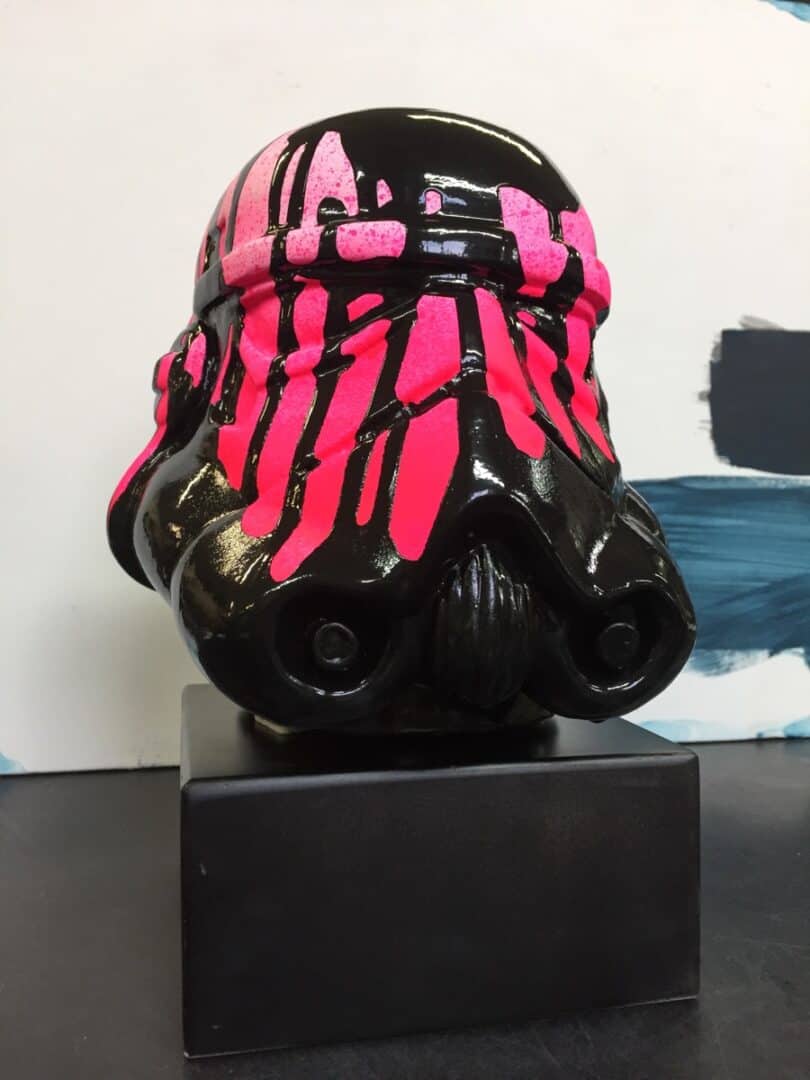 pussy riot, scultura dipinta a mano cm20x20x20 2018