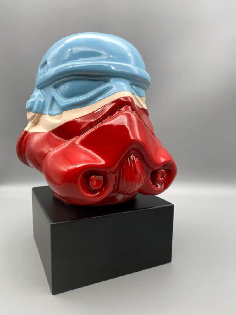 scultrooper gt 40, scultura ceramica tecnica mista, cm 20x20x20, (non disponibile)